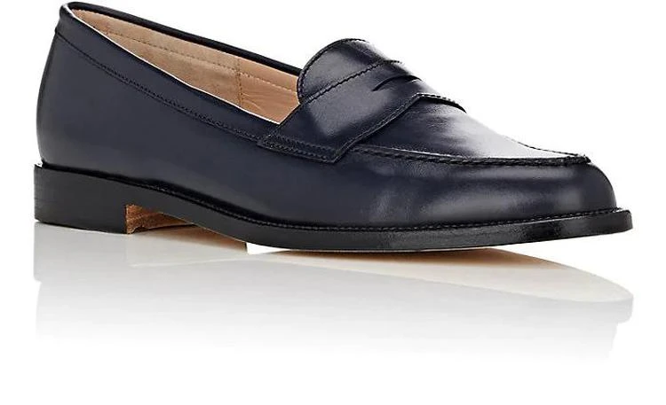 商品Manolo Blahnik|Vazca Leather Penny Loafers,价格¥3339,第2张图片详细描述