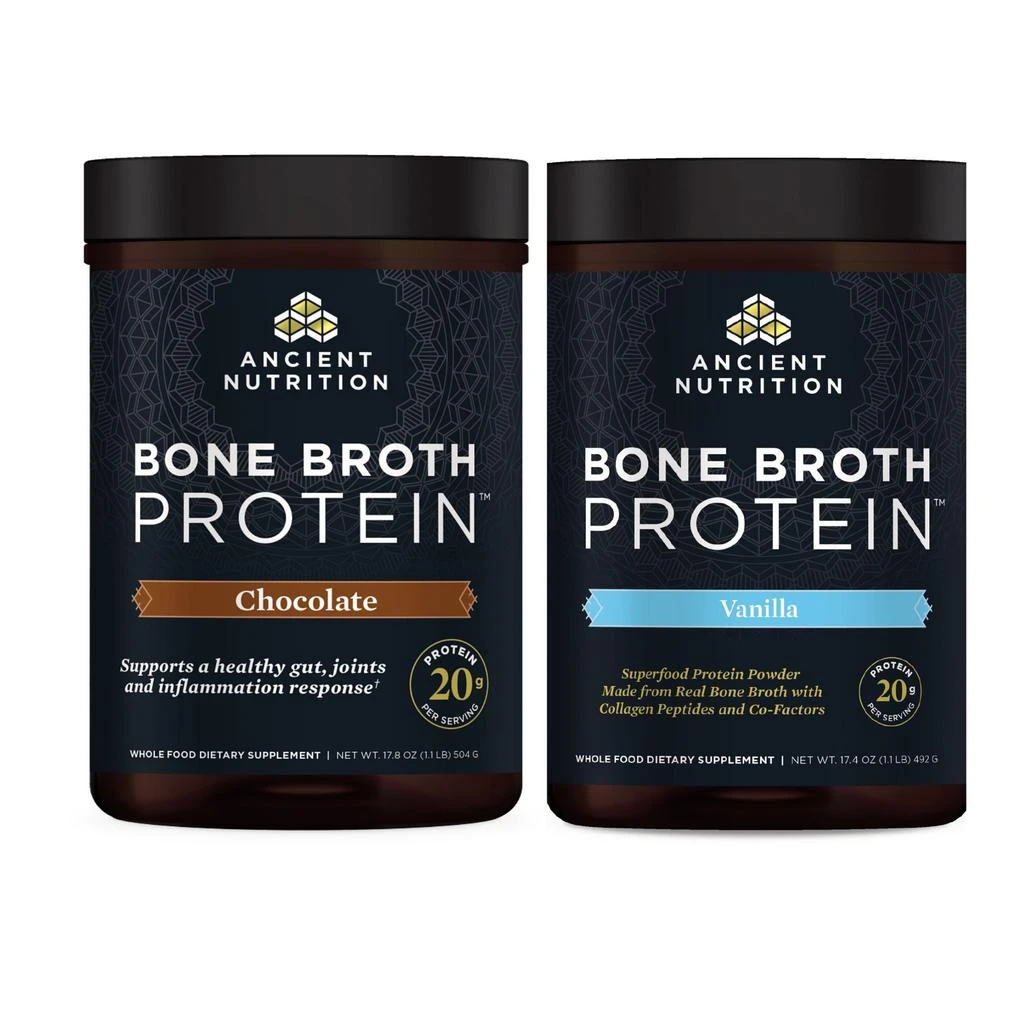 商品Ancient Nutrition|TBN Bone Broth Protein Combo Pack,价格¥1670,第1张图片