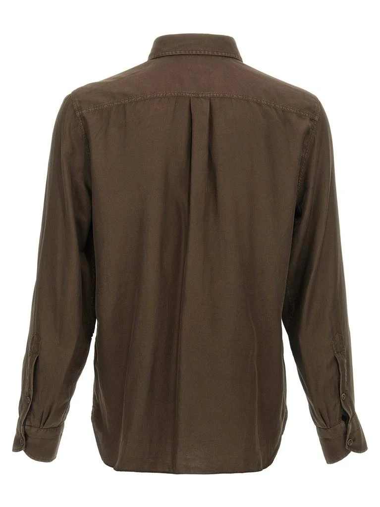 商品Tom Ford|Twill Shirt Shirt And Blouse Brown,价格¥3537,第2张图片详细描述