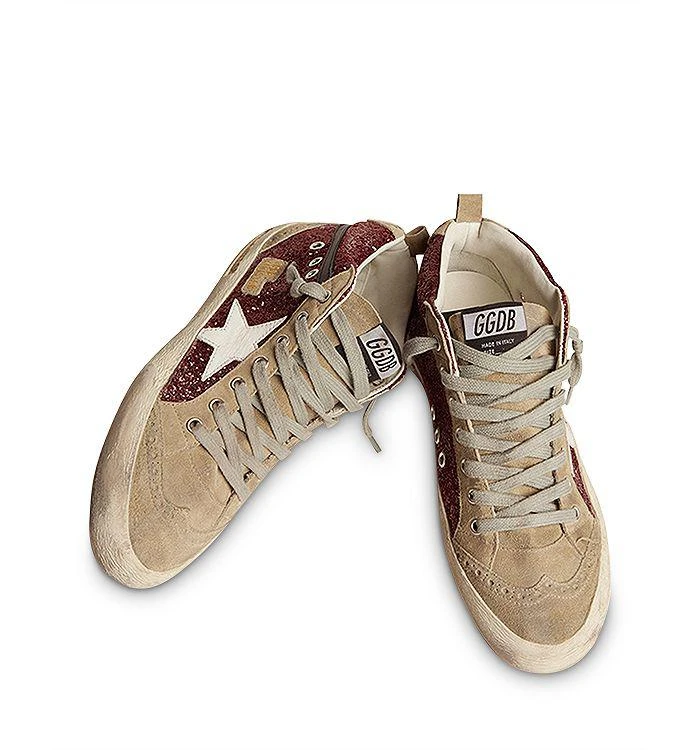 商品Golden Goose|Women's Mid Star Glitter Sneakers,价格¥5271,第4张图片详细描述