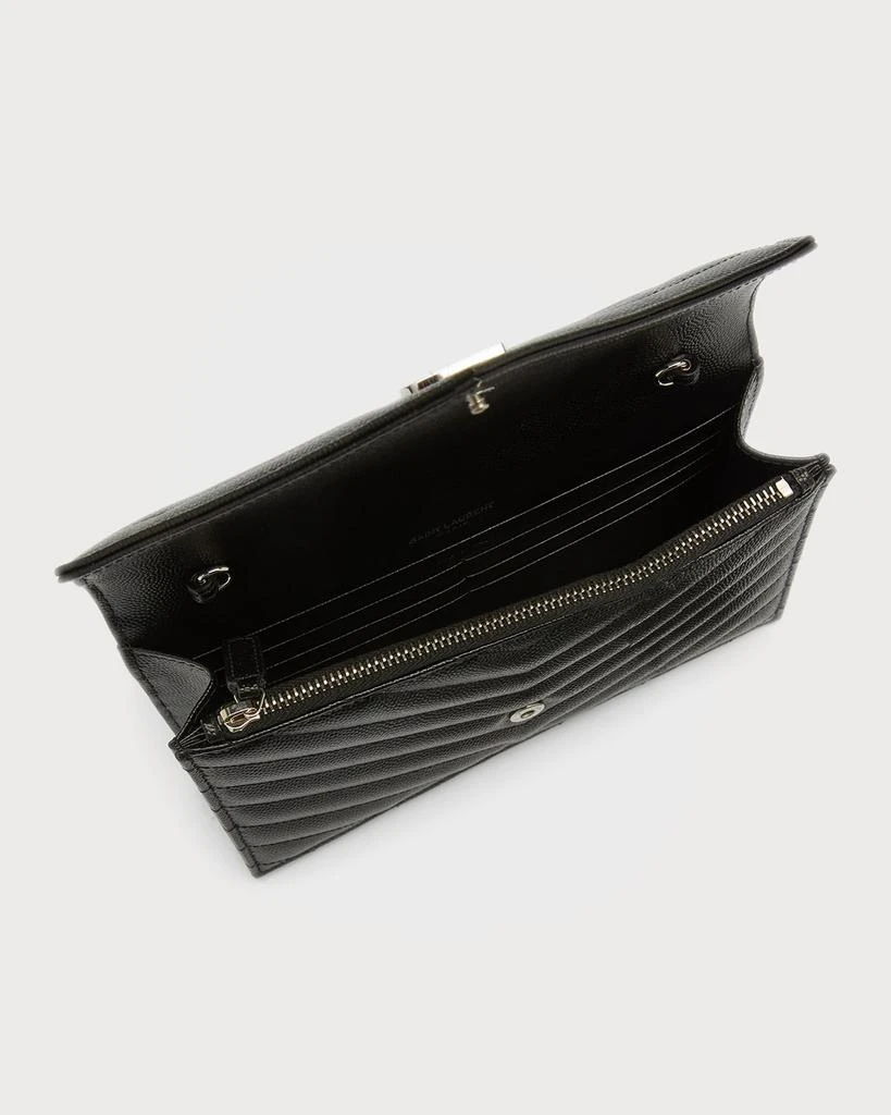 商品Yves Saint Laurent|Grain de Poudre Envelope Wallet on a Chain,价格¥10862,第3张图片详细描述