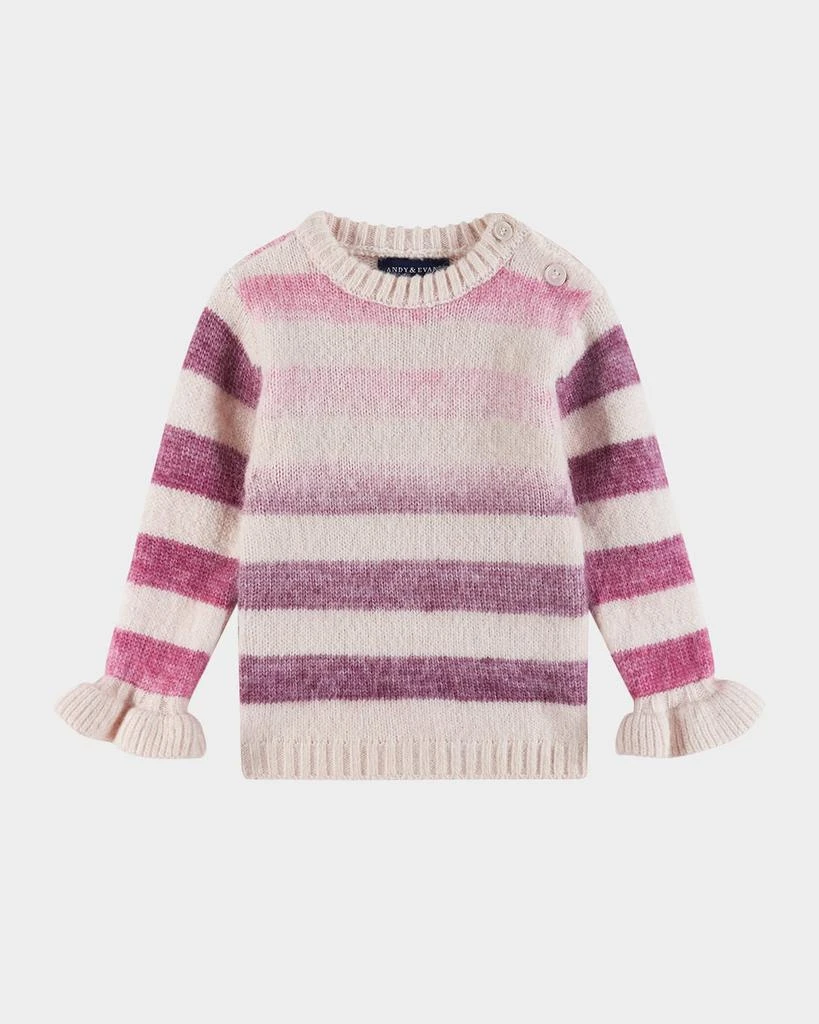 商品Andy & Evan|Girl's Ombre Striped Sweater & Legging Set, Size 6M-24M,价格¥433,第2张图片详细描述