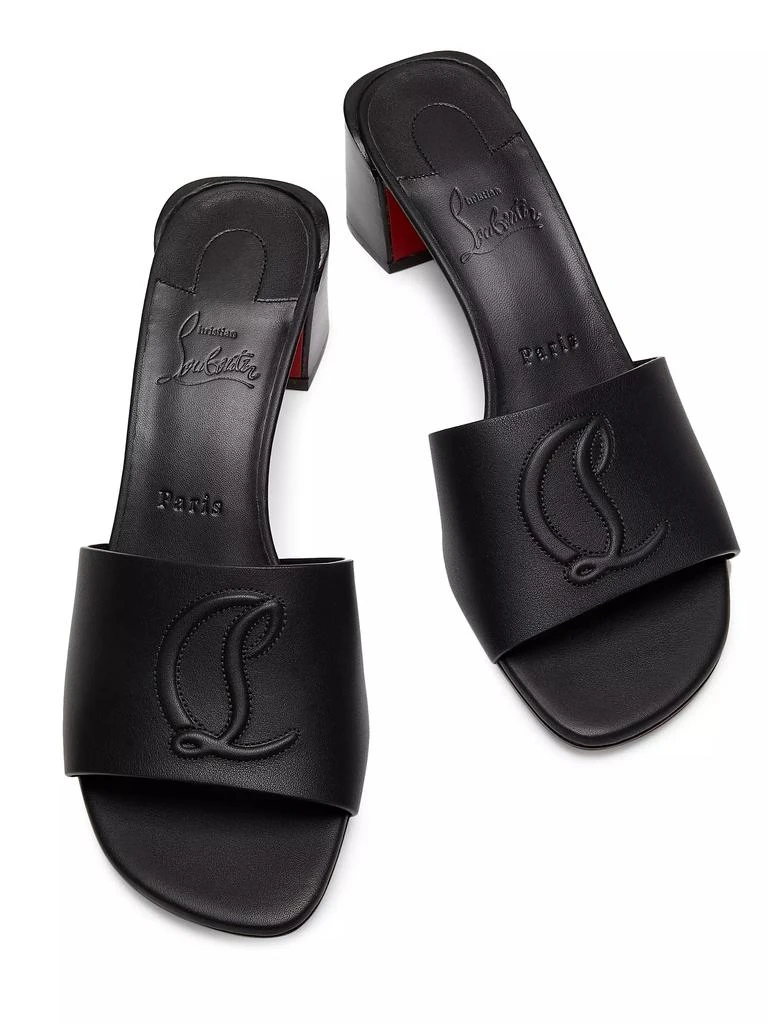 商品Christian Louboutin|So CL 55MM Leather Mules,价格¥5913,第4张图片详细描述