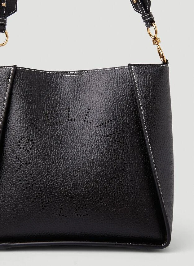 商品Stella McCartney|Perforated Logo Mini Shoulder Bag in Black,价格¥4142,第4张图片详细描述