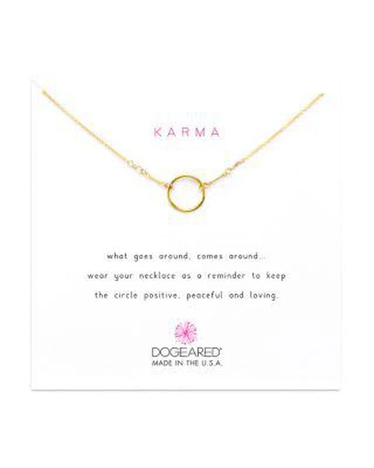 商品Dogeared|Gold Basic Karma 项链,价格¥347,第1张图片