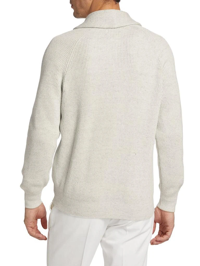 商品Brunello Cucinelli|Cotton-Blend Shawl Cardigan,价格¥14704,第4张图片详细描述