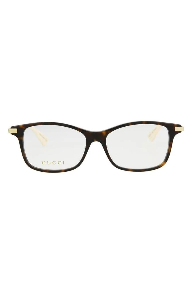 商品Gucci|Fashion 53mm Square Optical Glasses,价格¥1125,第1张图片