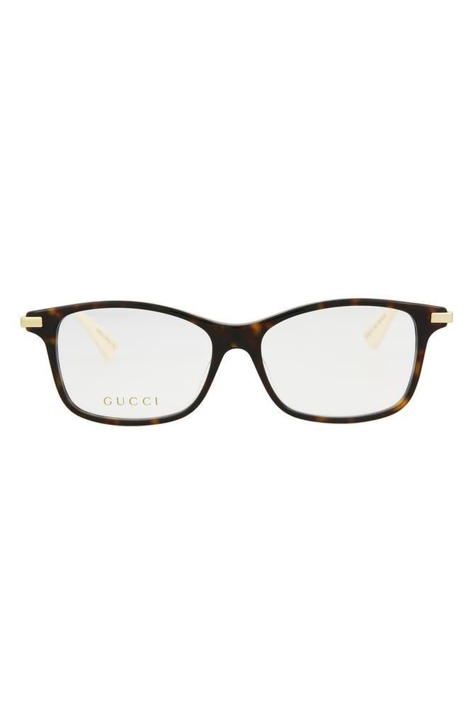 商品Gucci|Fashion 53mm Square Optical Glasses,价格¥1117,第1张图片