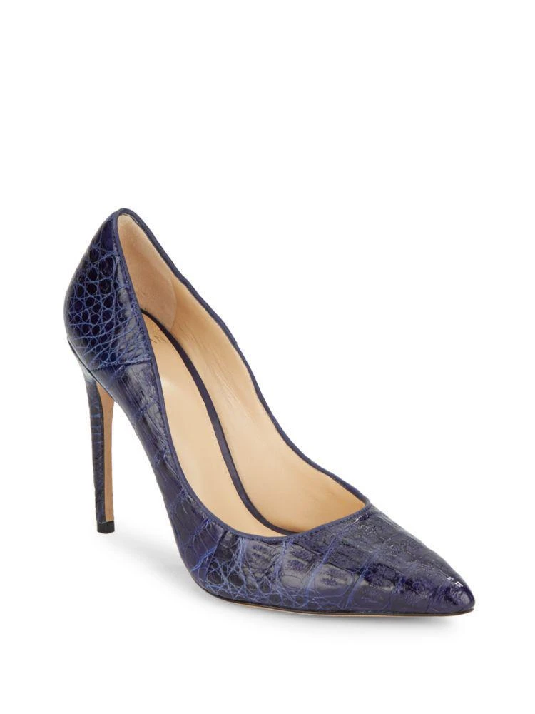 商品Alexandre Birman|Caddy Crocodile Point-Toe Pumps,价格¥3153,第1张图片