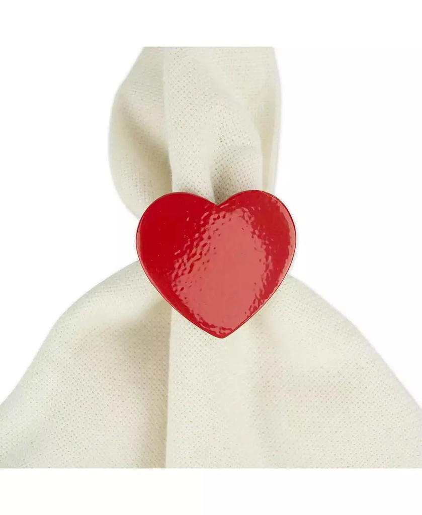 商品Design Imports|6-Pc. Heart Napkin Ring Set,价格¥269,第2张图片详细描述