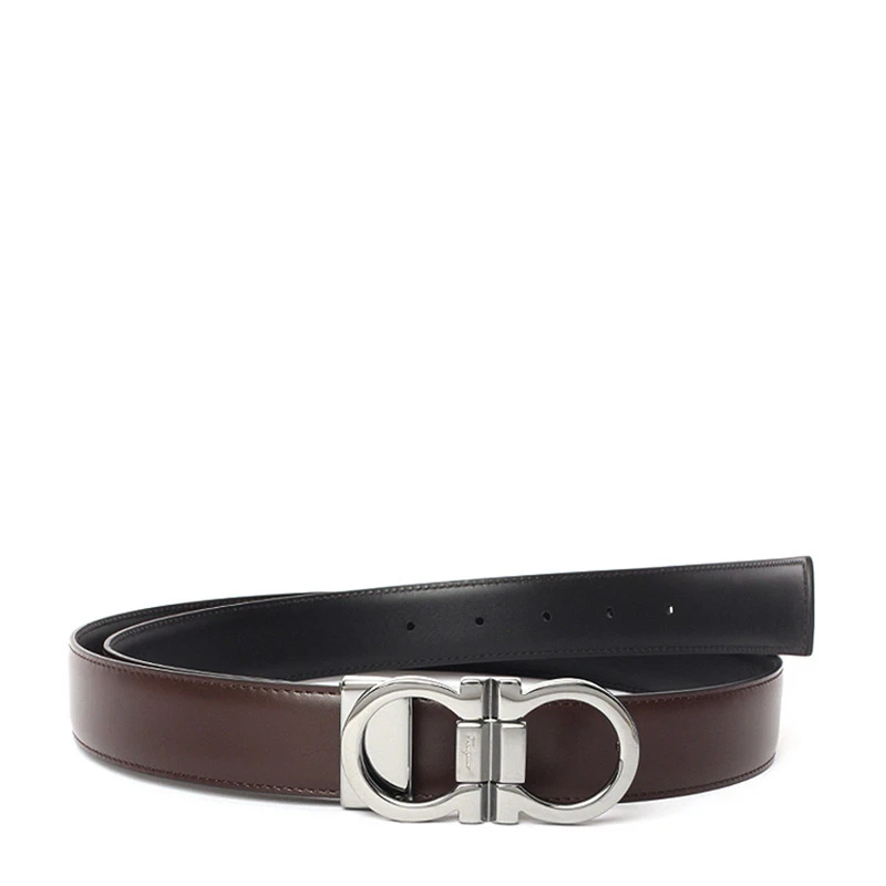 商品Salvatore Ferragamo|Salvatore Ferragamo 菲拉格慕 男士腰带 67-8648-444078【包装随机，部分无包装盒】,价格¥1867,第1张图片
