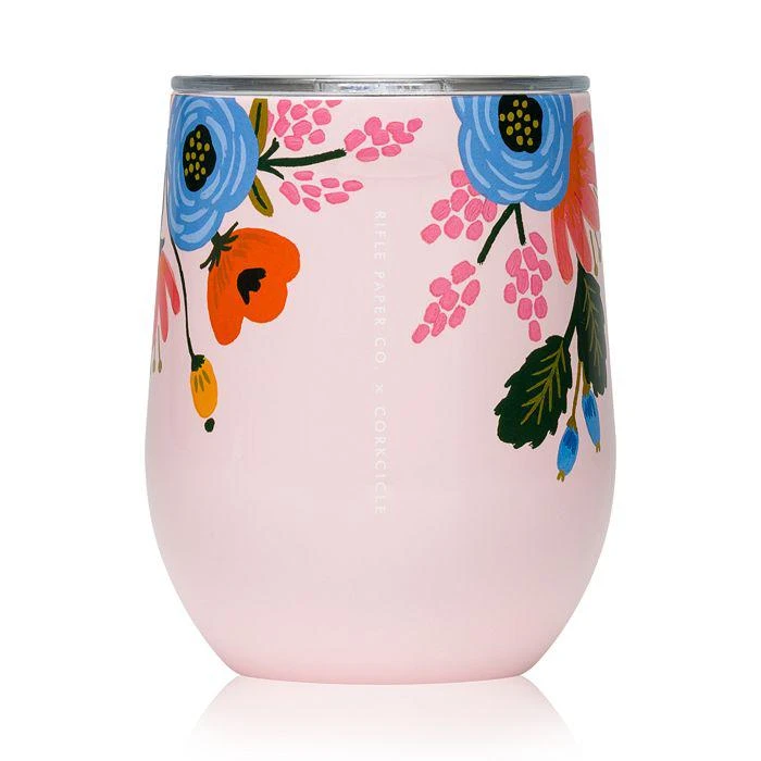 商品Corkcicle|Lively Floral Stemless Wine Cup,价格¥224,第1张图片