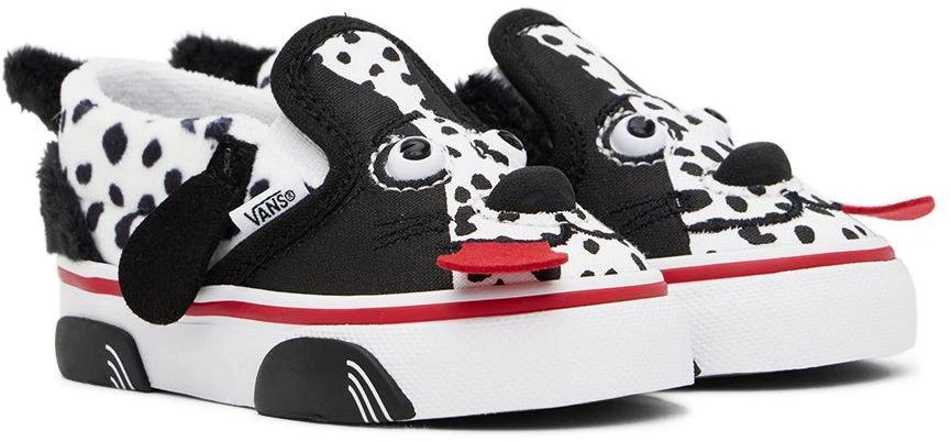 商品Vans|Baby Black & White Dog Slip-On V Sneakers,价格¥227,第4张图片详细描述