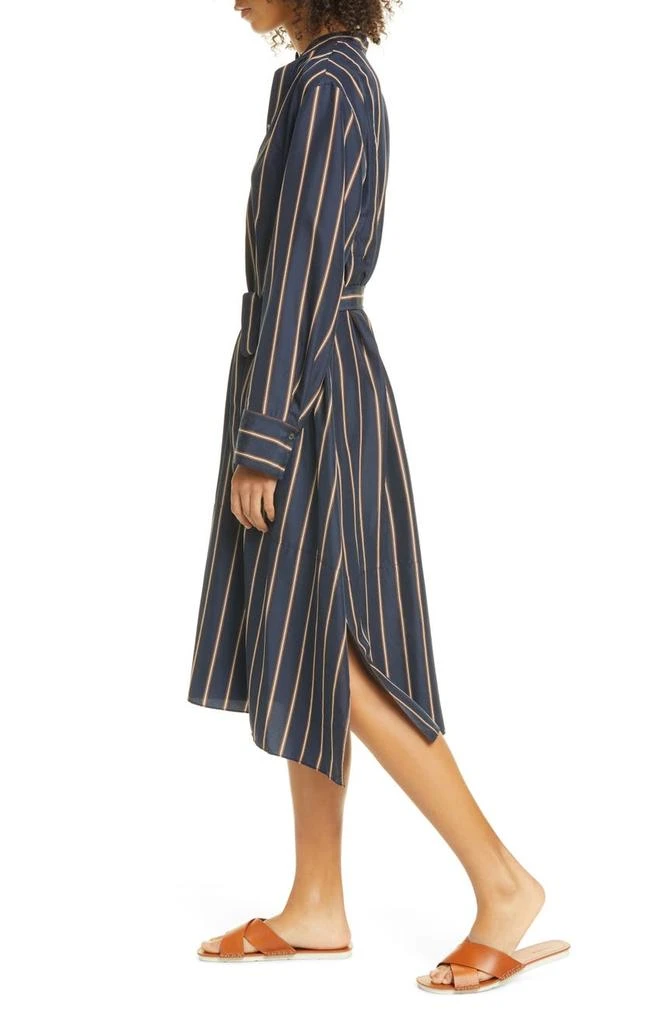 商品Vince|Silky Stripe Panel Tie Waist Midi Dress,价格¥1226,第3张图片详细描述