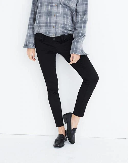 商品Madewell|Maternity Skinny Jeans in Black Frost,价格¥793,第2张图片详细描述