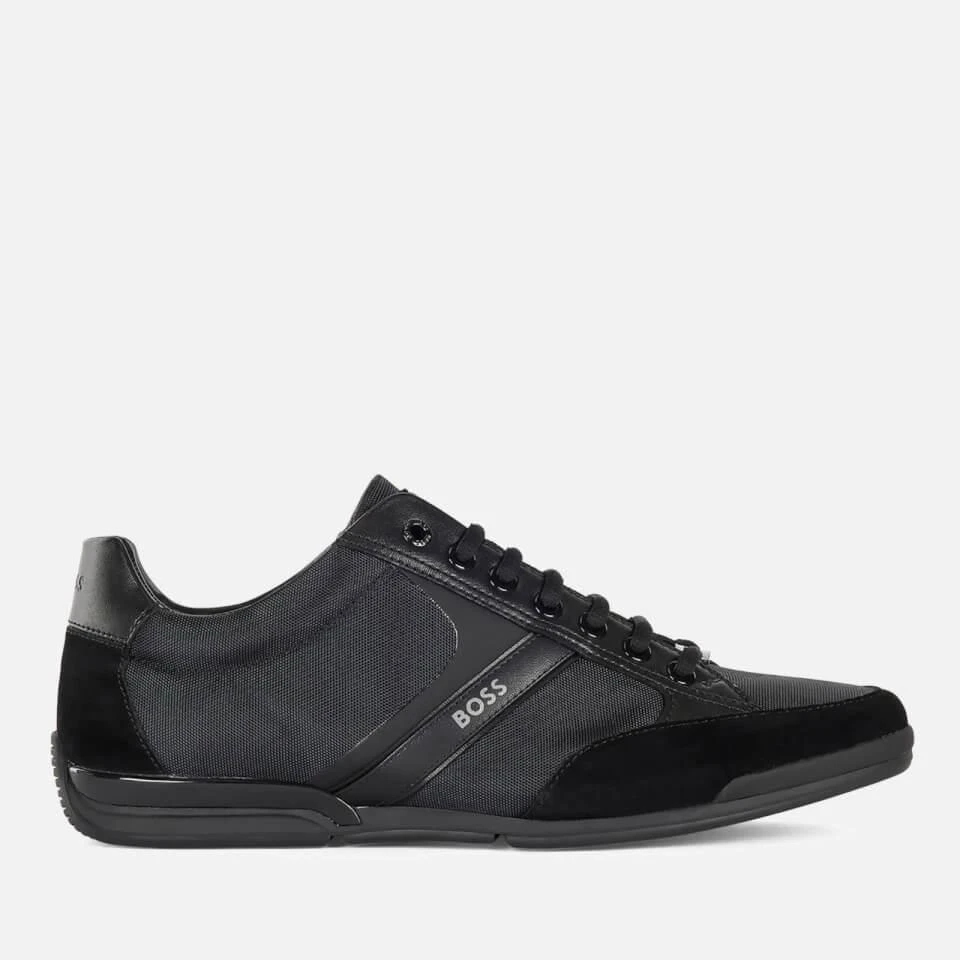 商品Hugo Boss|BOSS MEN'S SATURN LOW PROFILE TRAINERS - BLACK,价格¥1009,第1张图片