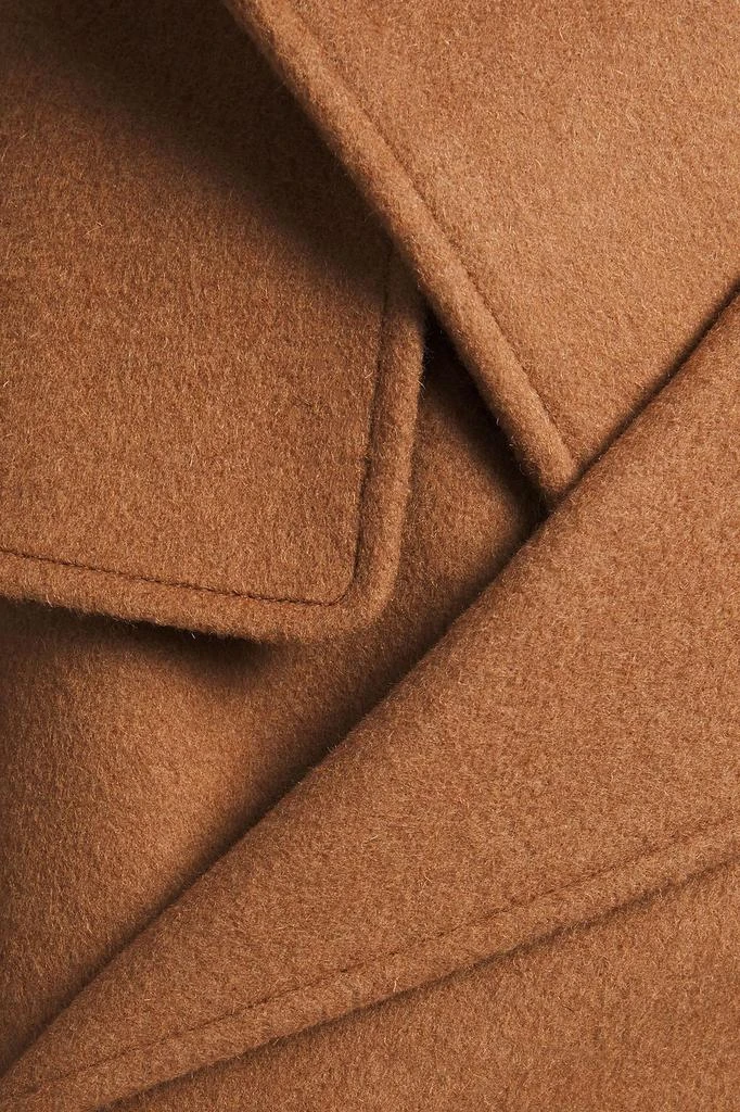 DKNY Belted wool-blend felt coat 4