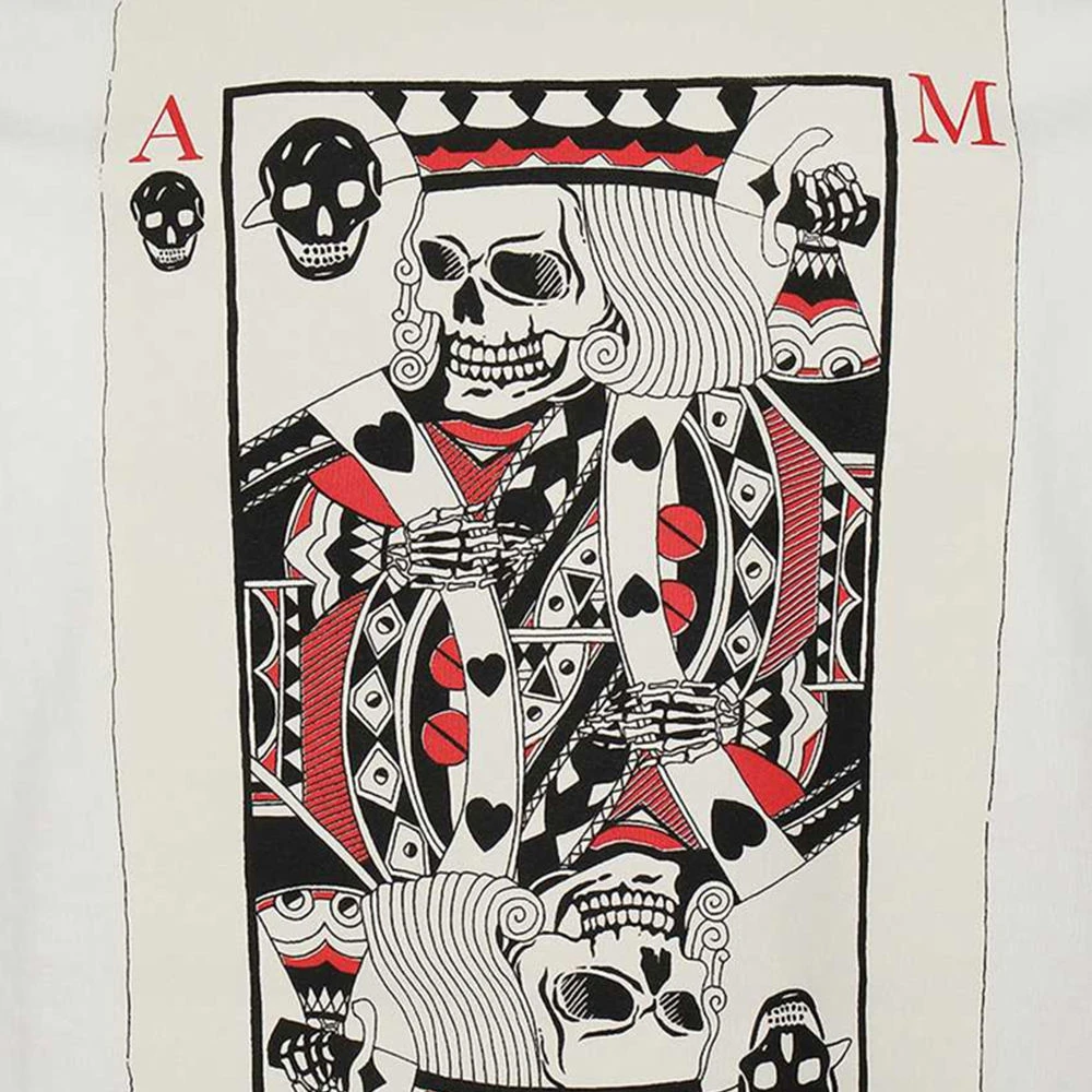 Alexander McQueen 亚历山大·麦昆 男士白色印花短袖T恤 624179-QPZ64-0900 商品