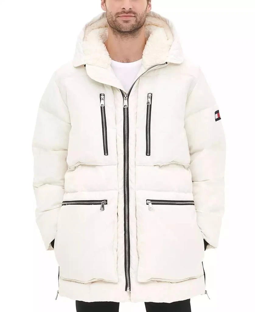 商品Tommy Hilfiger|男士连帽长款棉服,价格¥918,第1张图片
