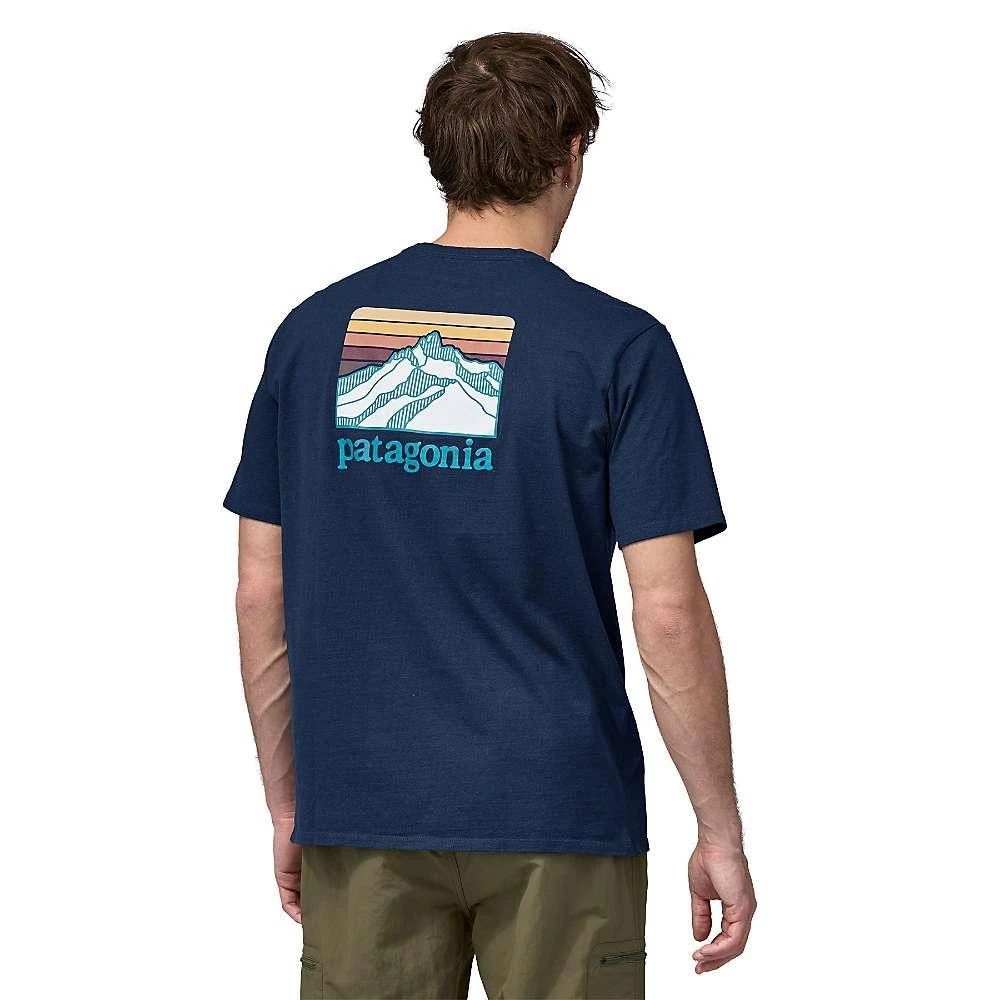 商品Patagonia|Patagonia Men's Line Logo Ridge Pocket Responsibili Tee,价格¥348,第1张图片
