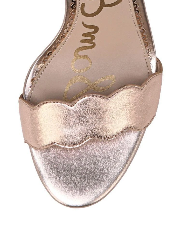 商品Sam Edelman|Odila Metallic Leather Ankle Strap Sandals,价格¥408,第4张图片详细描述