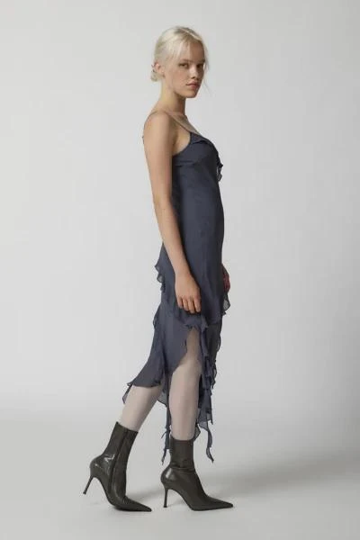 UO Dita Asymmetrical Ruffle Midi Dress 商品