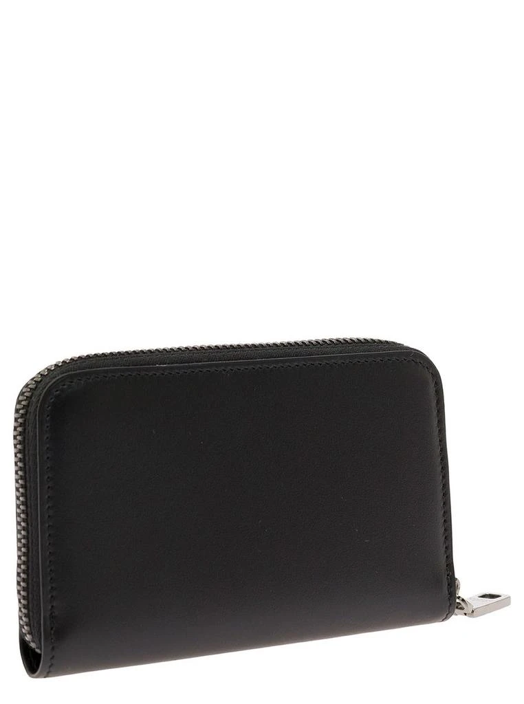 商品Dolce & Gabbana|Black Card-Holder with Zip and Logo Print in Leather Man,价格¥2025,第3张图片详细描述