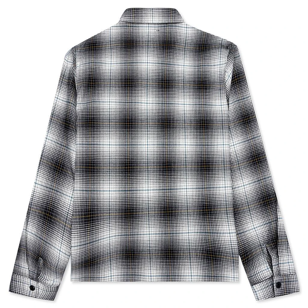 商品STUSSY|Stussy Paul Shadow Plaid Zip Shirt - Black,价格¥1141,第2张图片详细描述