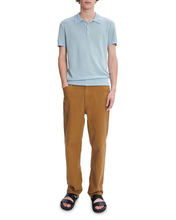 商品A.P.C.|Jude Solid Sweater Knit Regular Fit Polo Shirt,价格¥609,第4张图片详细描述