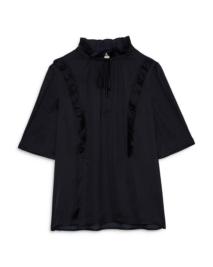 商品Zadig&Voltaire|Talino Satin Blouse,价格¥1644,第6张图片详细描述