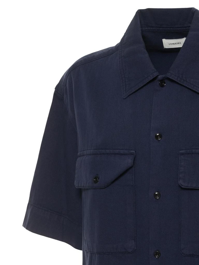商品Lemaire|Short Sleeve Cotton Denim Shirt,价格¥1307,第3张图片详细描述