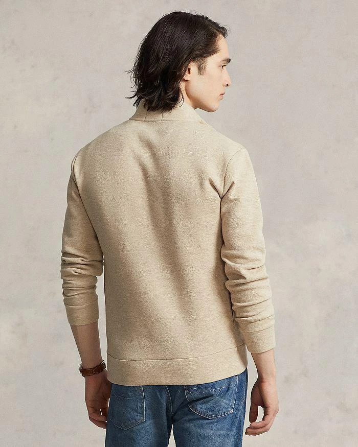 商品Ralph Lauren|Cotton Blend Double Knit Mesh Quarter Zip Mock Neck Sweatshirt,价格¥674,第3张图片详细描述