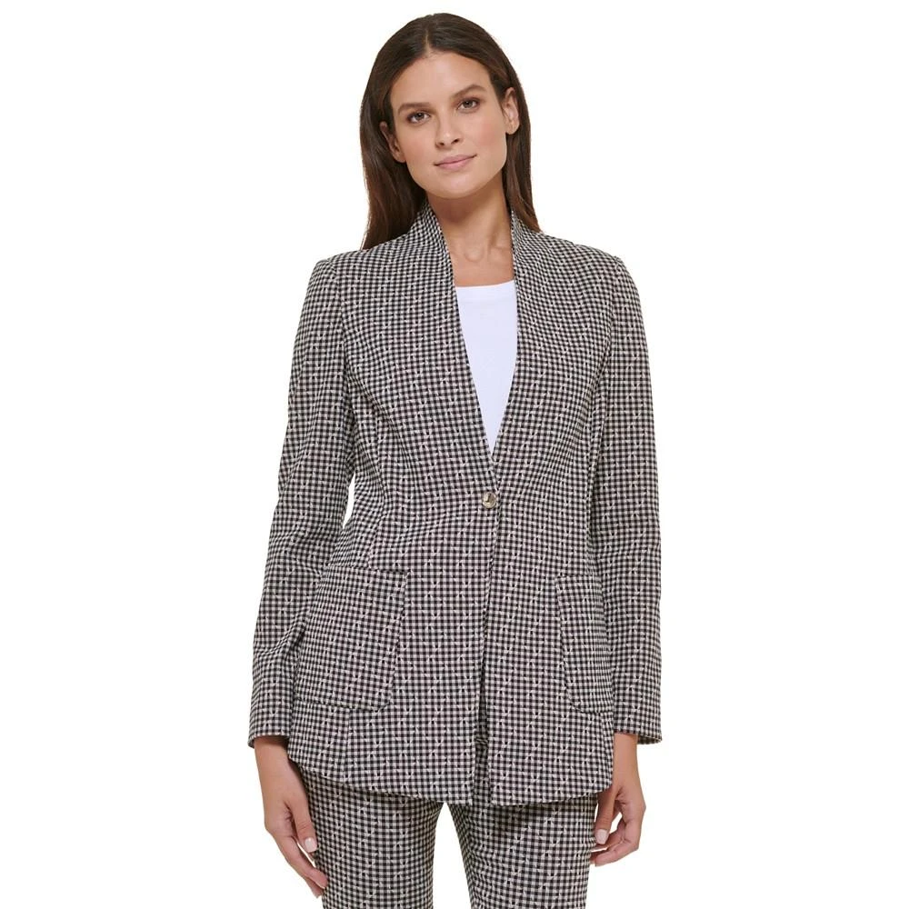 商品Tommy Hilfiger|Women's Printed One-Button Blazer,价格¥208,第1张图片