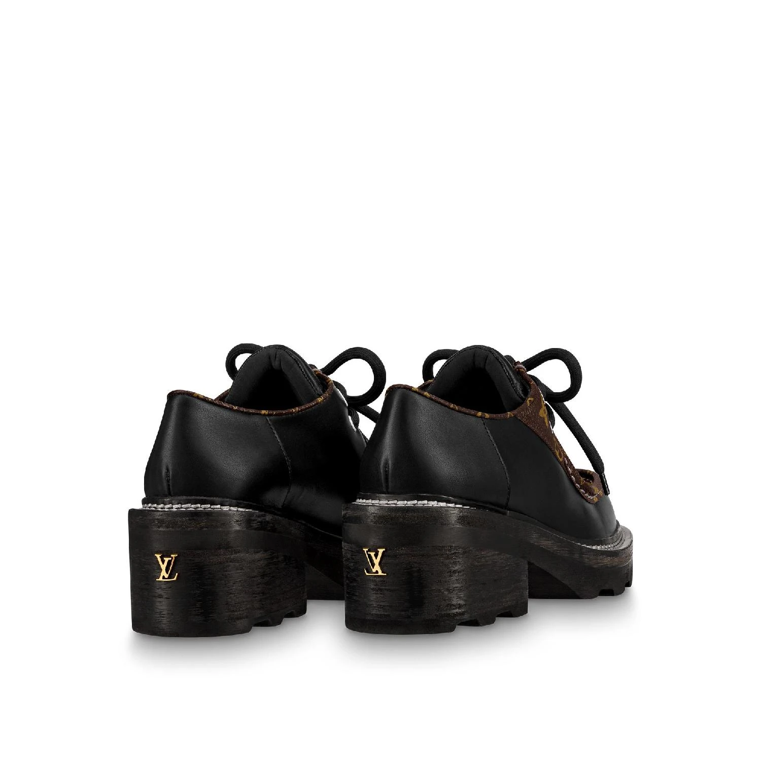 包邮包税【预售7天发货】 LV路易威登 23秋冬 女士 厚底鞋 LV BEAUBOURG 系带鞋 1A5SO9 商品