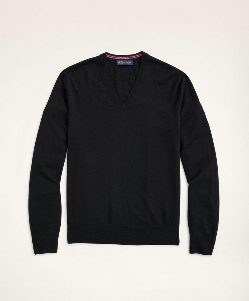 Big & Tall Merino Wool V-Neck Sweater商品第1张图片规格展示