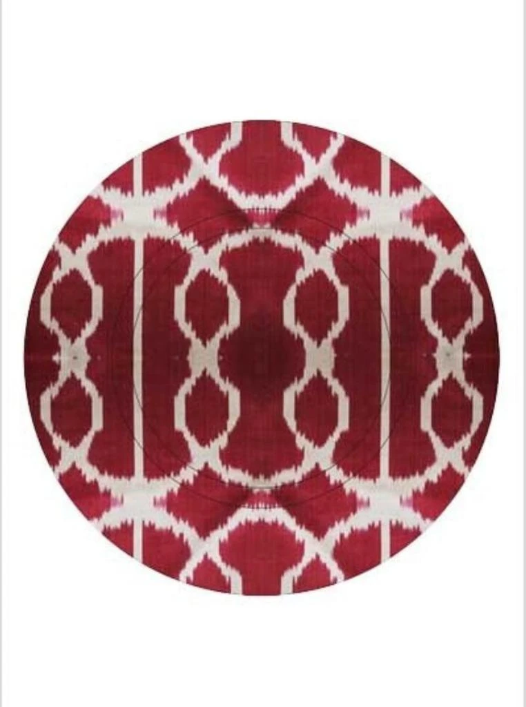 商品Les-Ottomans|Red Glazed Ceramic Dinner Plate Les-ottomans Home,价格¥743,第1张图片