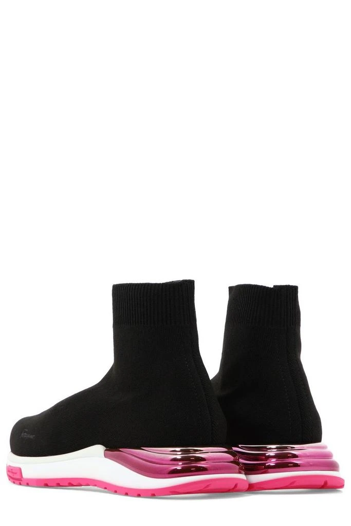 商品Salvatore Ferragamo|Salvatore Ferragamo Logo Embellished Sock Sneakers,价格¥2708,第4张图片详细描述