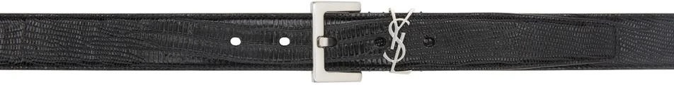 商品Yves Saint Laurent|Black Monogram Belt,价格¥4750,第1张图片