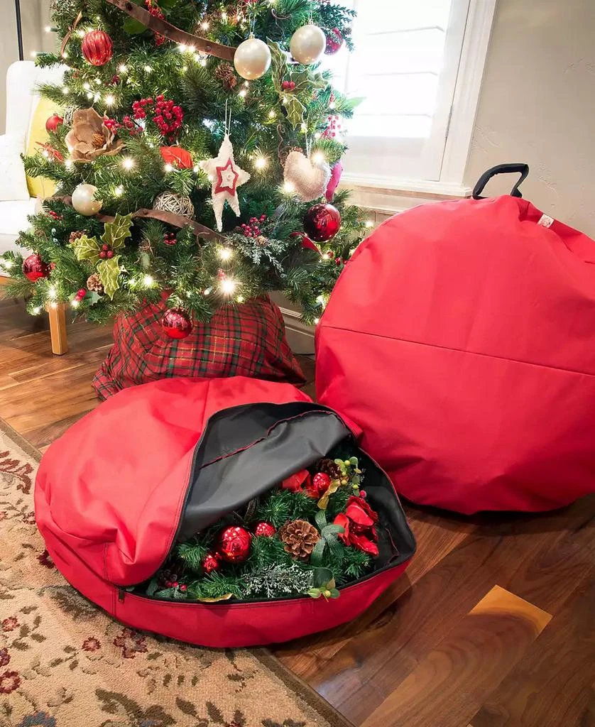 商品Santa's Bag|36" Hanging Christmas Wreath Storage Container,价格¥309,第2张图片详细描述