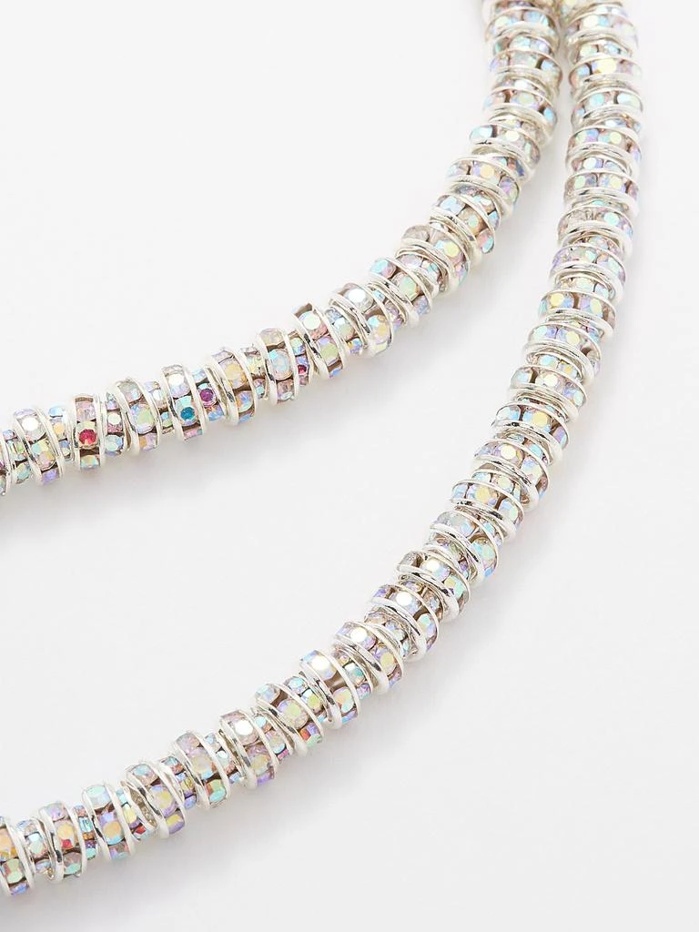 商品Pearl Octopuss.y|Skinny crystal & sterling silver-plated necklace,价格¥1420,第4张图片详细描述