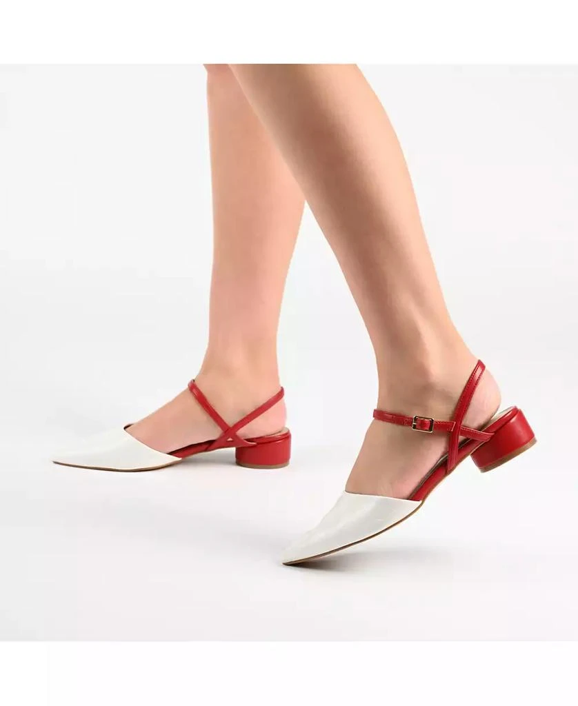 Women's Brynn Block Heel Pointed Toe Flats 商品