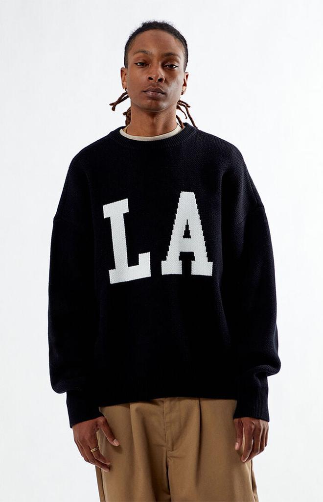 Shop Black Los Angeles Crew Neck Sweater on Sale at