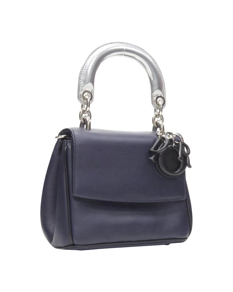 商品[二手商品] Dior|CHRISTIAN DIOR Be Dior Micro blue silver leather flap small shoulder bag,价格¥20443,第3张图片详细描述