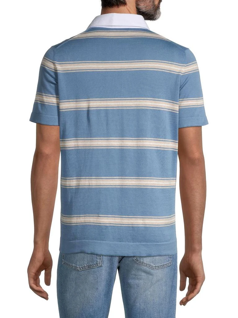 商品Brunello Cucinelli|Striped Polo,价格¥1651,第2张图片详细描述