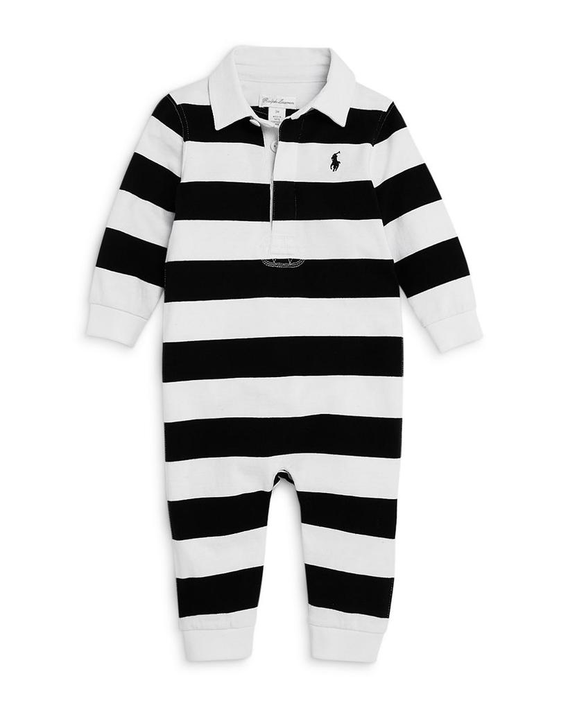 Boys' Rugby Stripe Coverall, Baby - 150th Anniversary Exclusive商品第5张图片规格展示