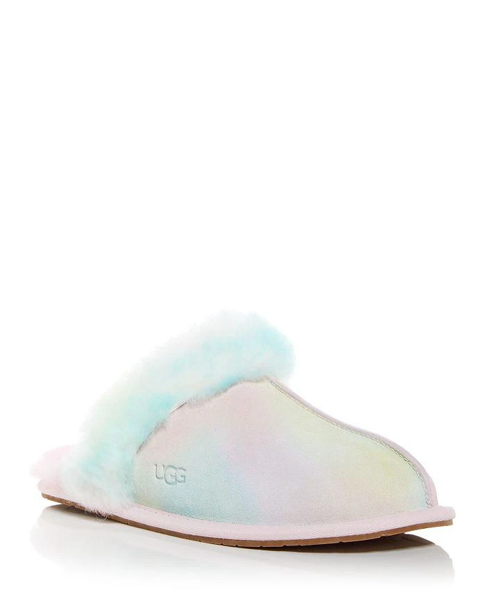 商品UGG|Women's Scuffette II Watercolors Shearling Mule Slippers,价格¥553,第1张图片