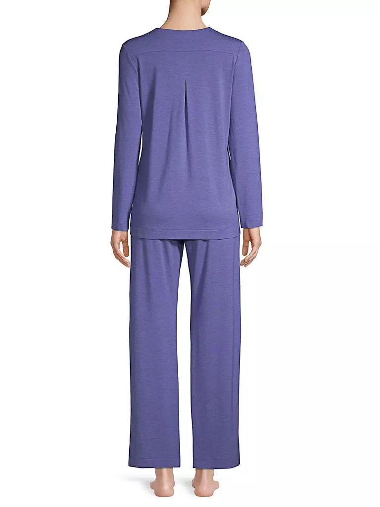 商品Hanro|Champagne Long-Sleeve Pajama Set,价格¥1623,第5张图片详细描述