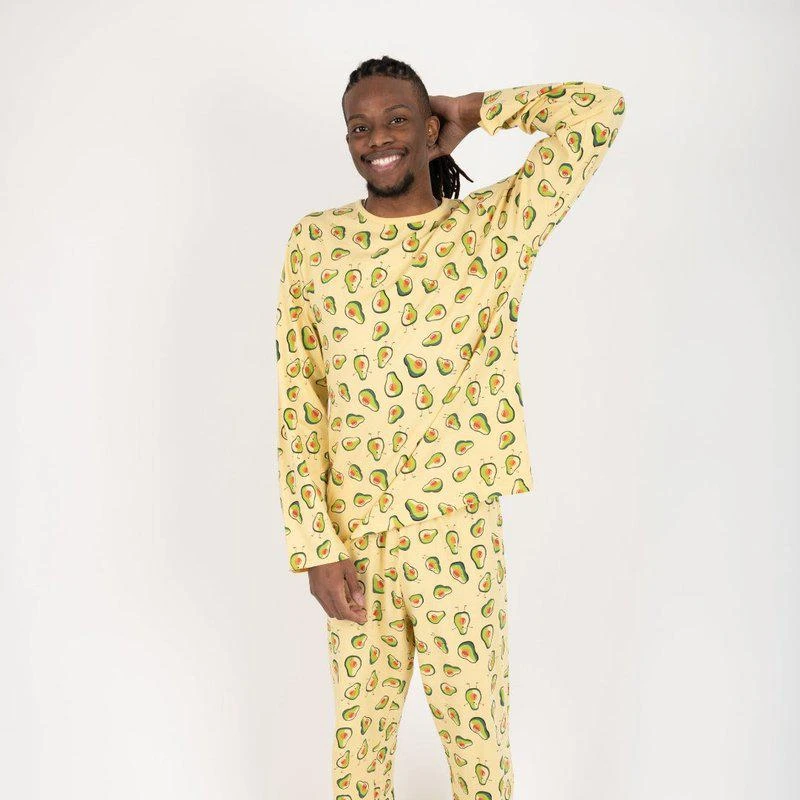 商品Leveret|Mens Loose Fit Avocado Pajamas,价格¥340,第2张图片详细描述