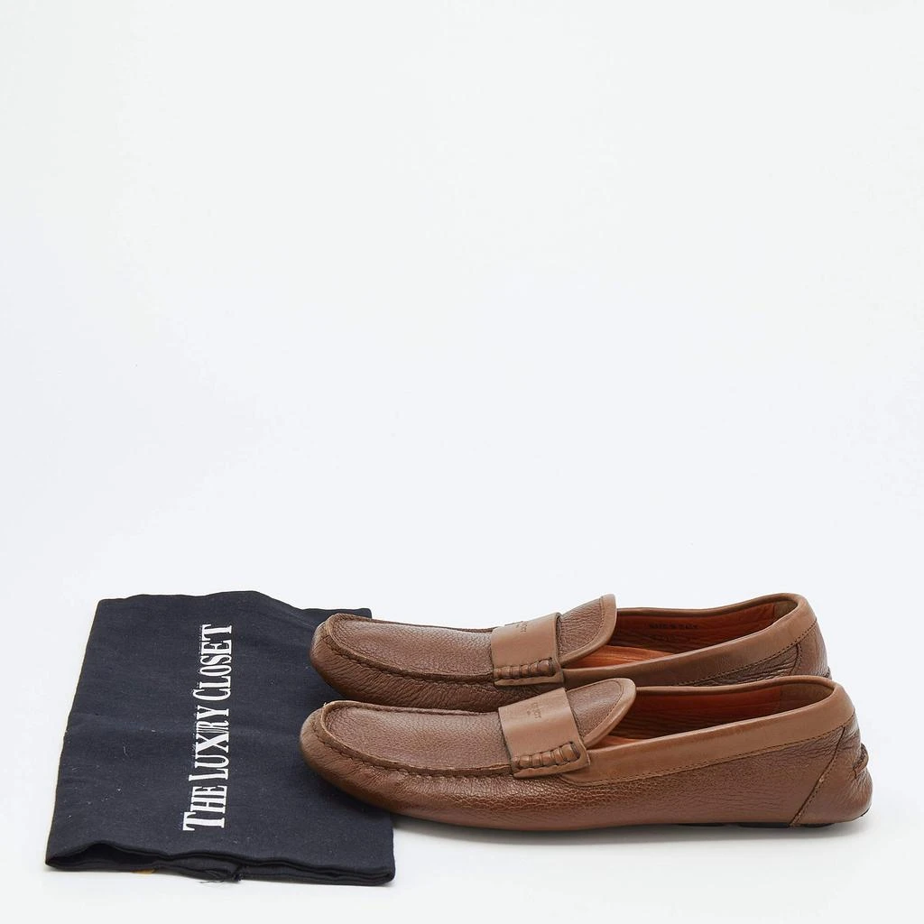 Givenchy Brown Leather Slip On Loafers Size 40 商品