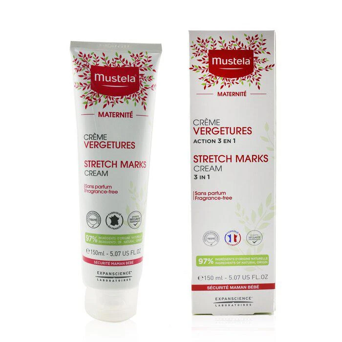 商品Mustela|Mustela 孕妈3合1妊娠纹霜（无香料） 150ml/5.07oz,价格¥291,第3张图片详细描述